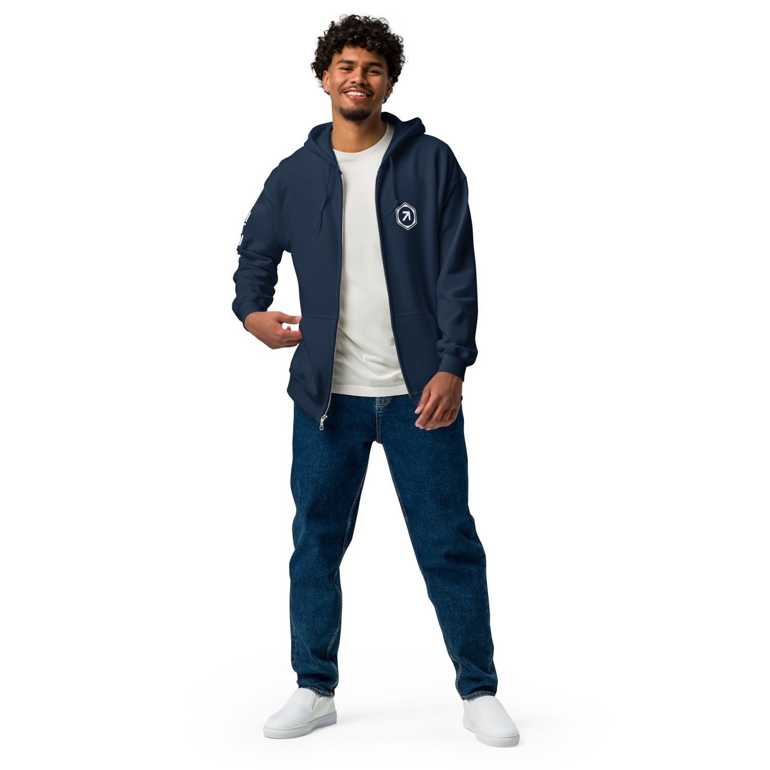 Mixed Tape Zip Hoodie