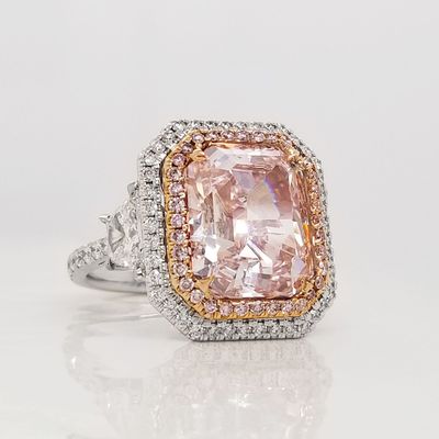 Scarselli 9.01 Fancy Pink Diamond Engagement Ring