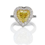 Scarselli 5.05 Carats Fancy Intense Yellow Diamond Engagement Ring