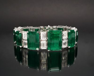 Scarselli 61.30 Carat Emerald Bracelet