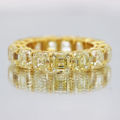 Scarselli 10.47 Carat Fancy Yellow Natural Diamond Ring