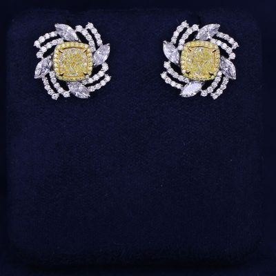 Scarselli 2.43 Carats Diamond Earrings