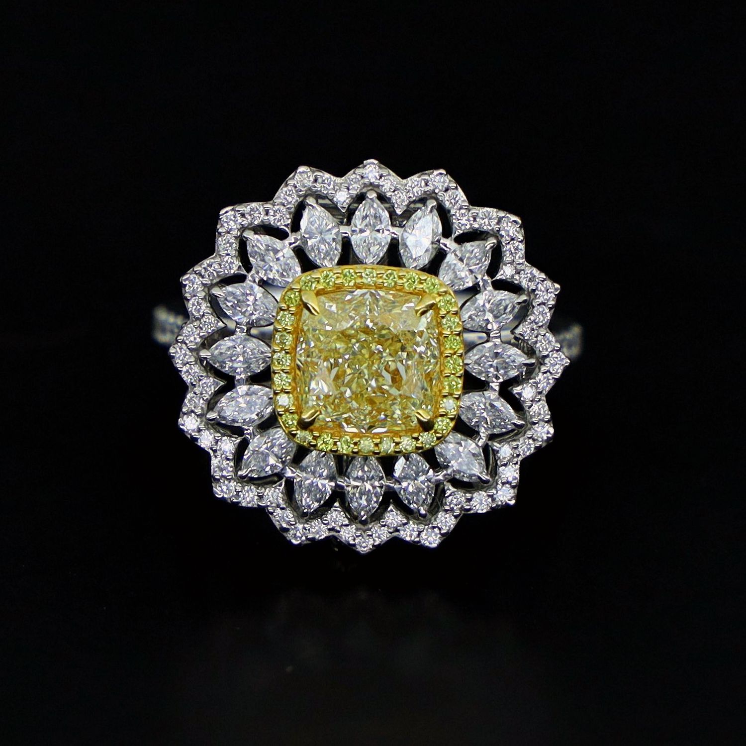 Scarselli 2.18 Carat Natural Diamond Cocktail Ring