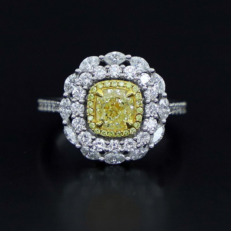 Scarselli-1.00 Cushion Cocktail Ring