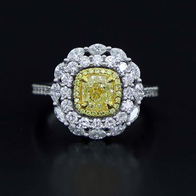 Scarselli-1.00 Cushion Cocktail Ring