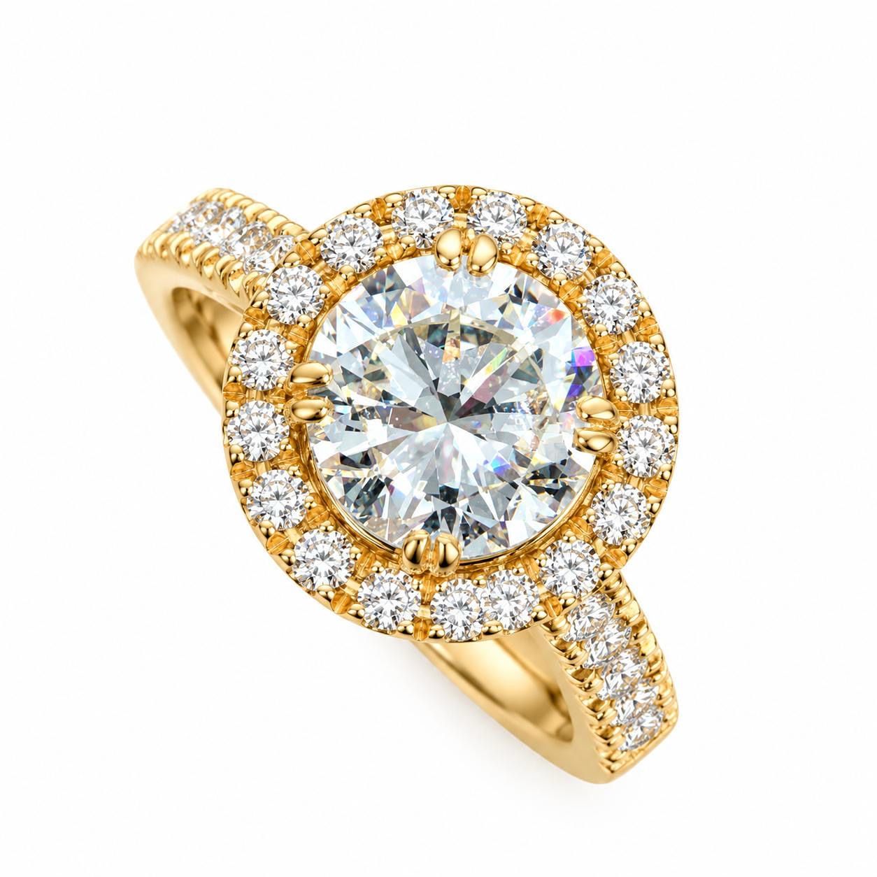 Halo Diamond Ring