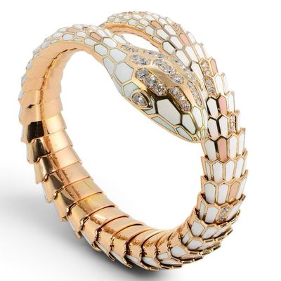 Viper Serpenti Bracelet Enamel and Diamonds