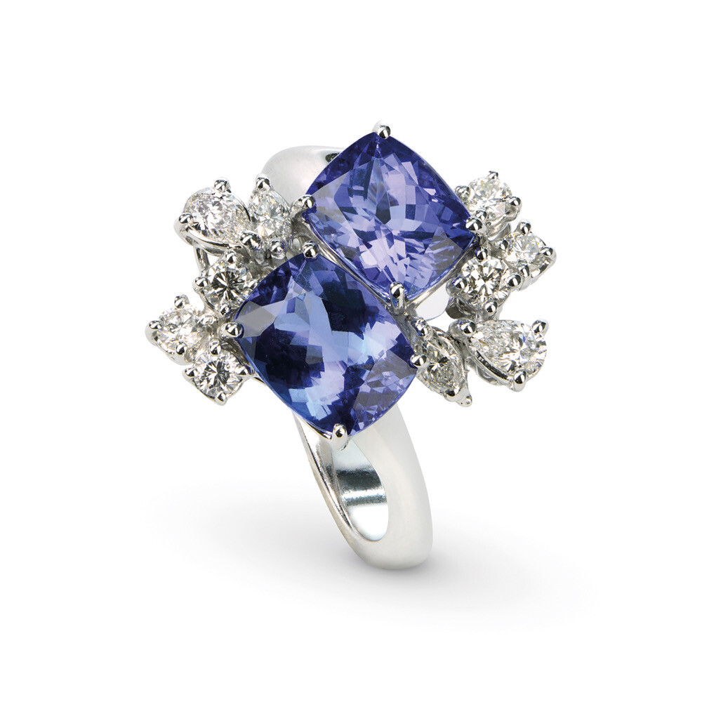 Tanzanite and Diamond Ring