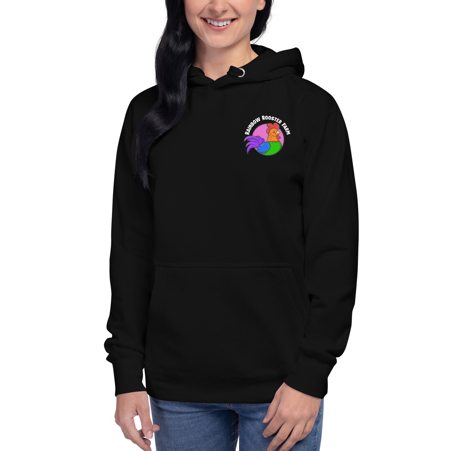 Staple hoodie with large embroidery