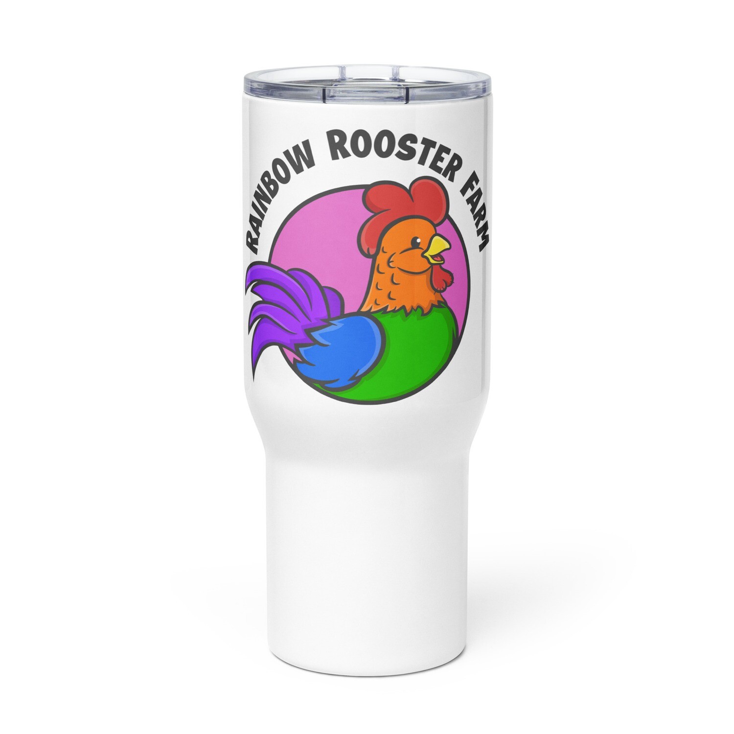 Travel mug with a handle