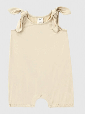 Baby Bowknot Overall | Naples Yellow