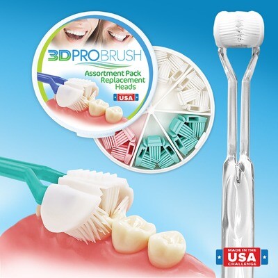 3D PRO BRUSH 3-Sided Toothbrush USA | 3X All-Around Clean + Soft Gum Health | Clinically Proven | Eco-Friendly
