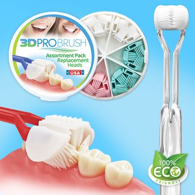 3D PRO BRUSH 3-Sided Toothbrush USA | 3X All-Around Clean + Soft Gum Health | Clinically Proven | Eco-Friendly