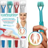 CAREGIVER  3-Sided Toothbrush for Seniors, Autism, Special Needs and Disabilties