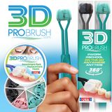 3D PRO BRUSH ~  3-Sided Toothbrush * 2PK + 7PK Replacement Heads ~360 DEEP CLEAN