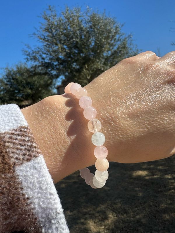 Morganite bracelet