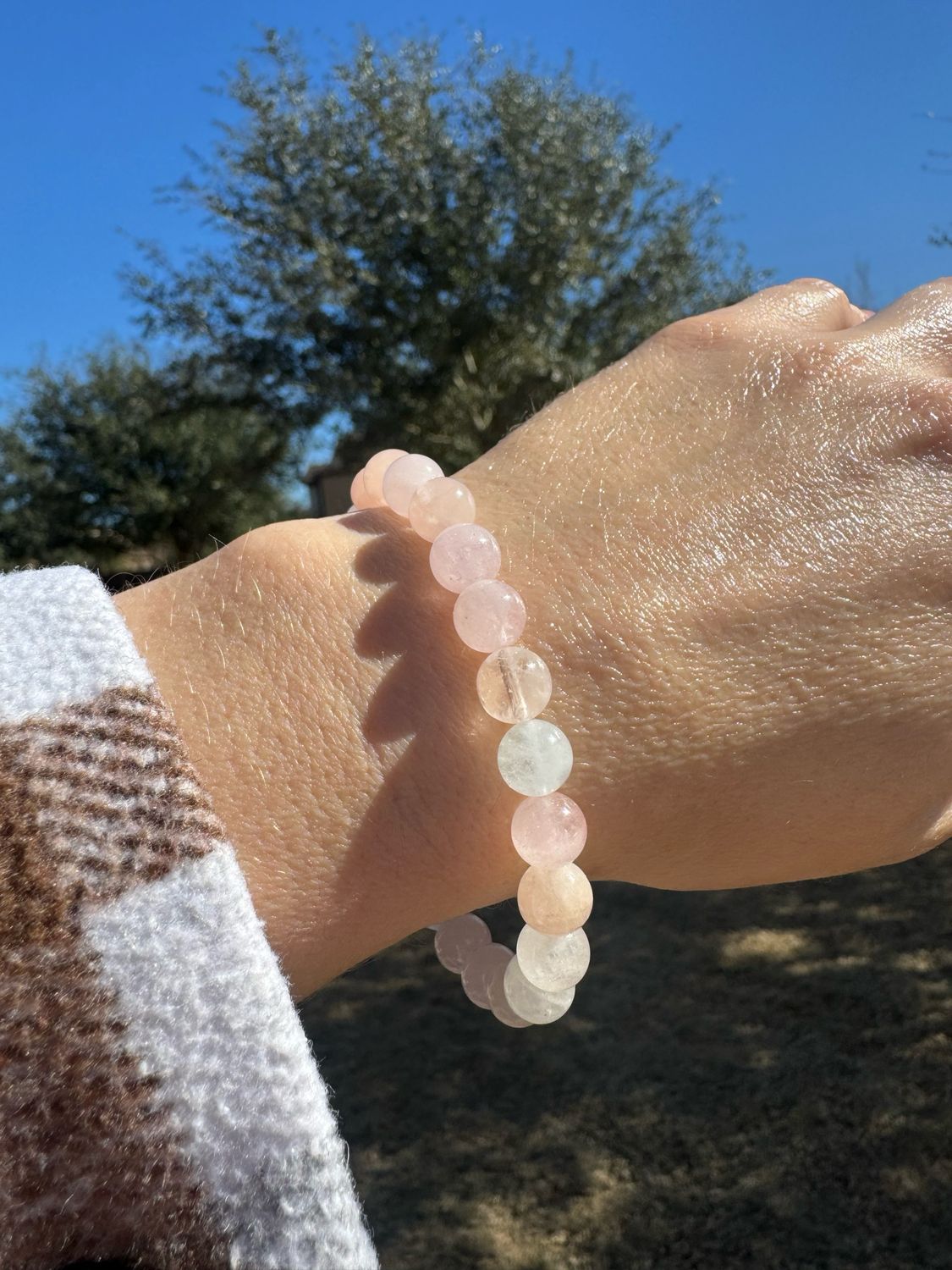 Morganite bracelet