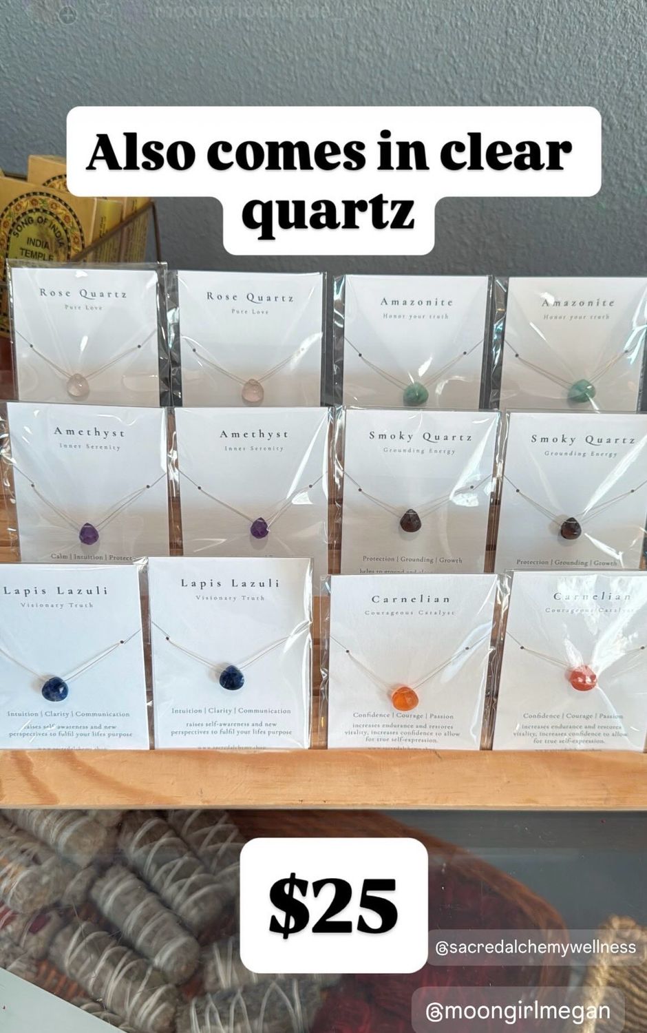 Crystal Briolette Necklaces