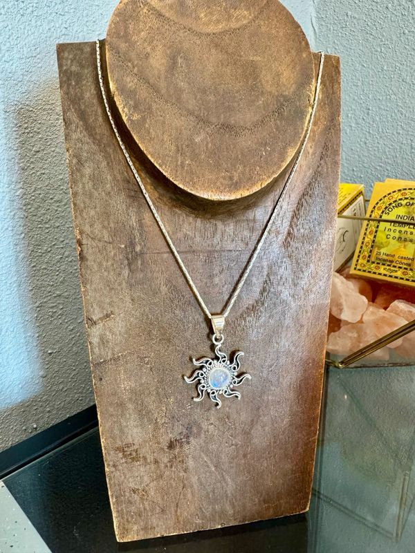Moonstone Sun Necklace