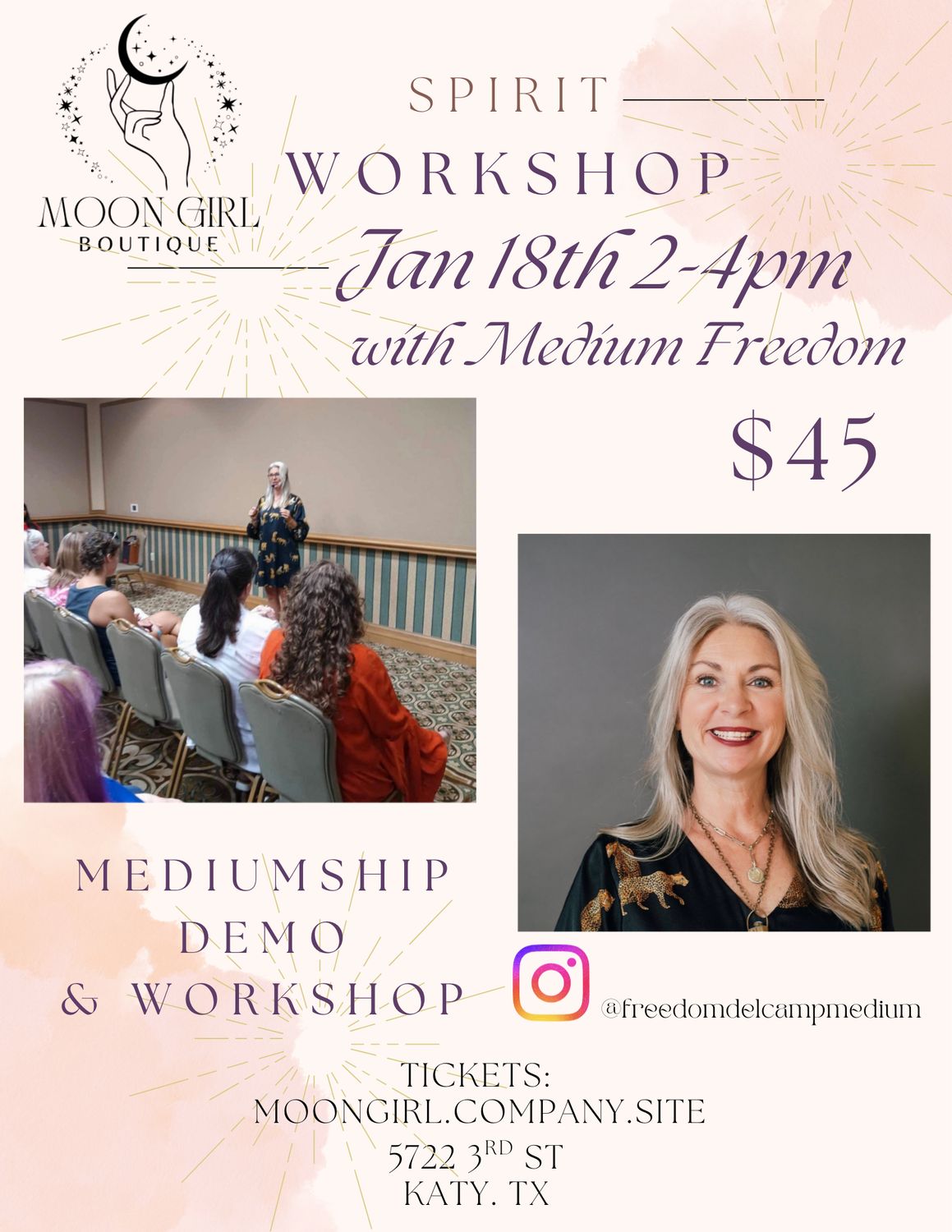 Mediumship Demo &amp; Workshop With Medium Freedom