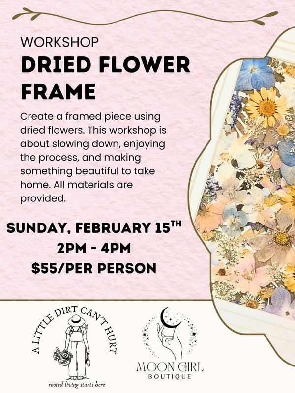 DIY Dried Flower Frame Workshop