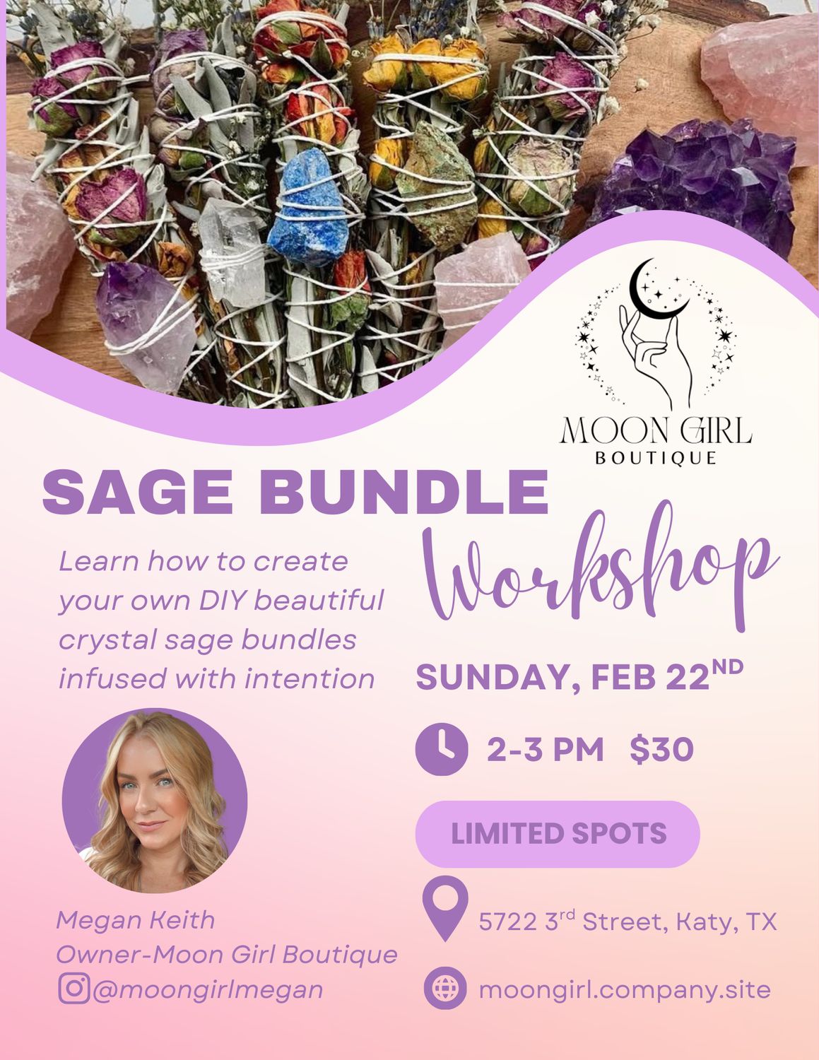Sage Bundle Workshop w/ Megan Keith
