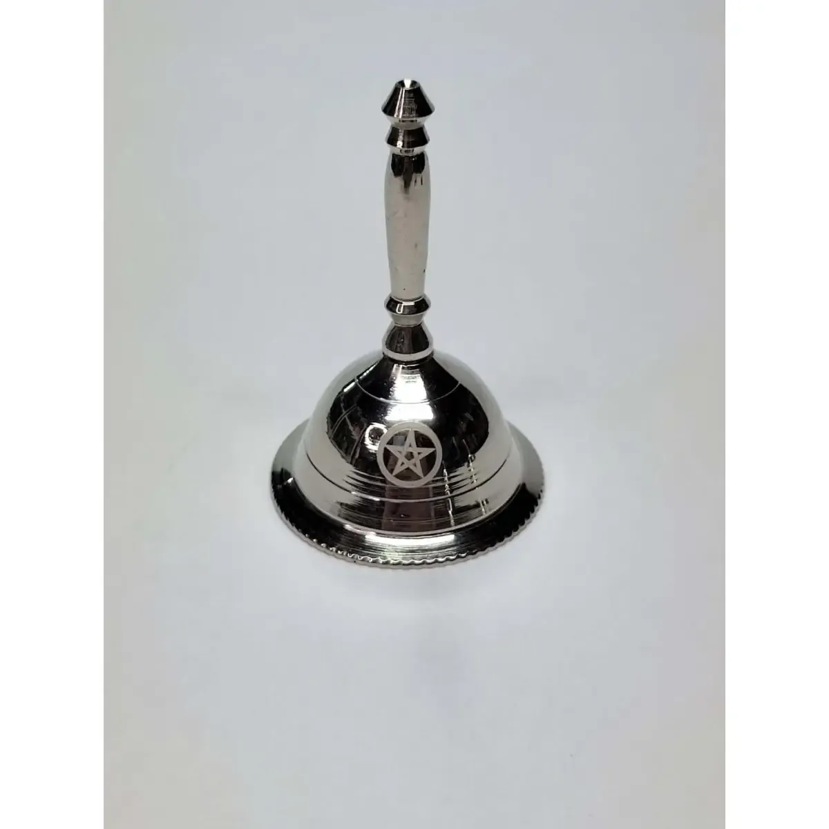 Altar  Bells, Triple Moon, Pentacle OM bell, Witch Bell: Pentacle