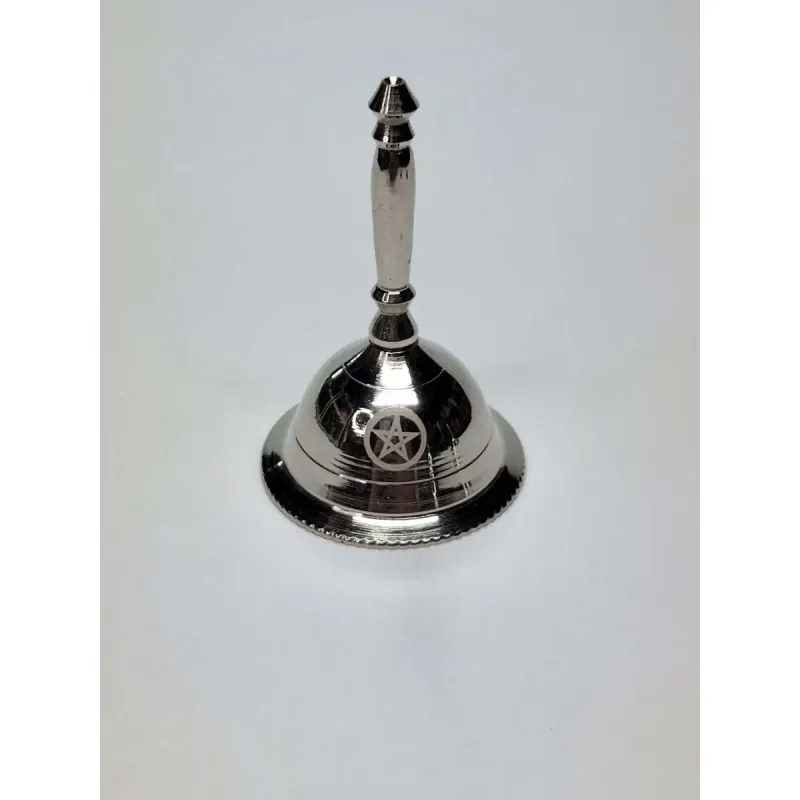 Altar  Bells, Triple Moon, Pentacle OM bell, Witch Bell: Pentacle