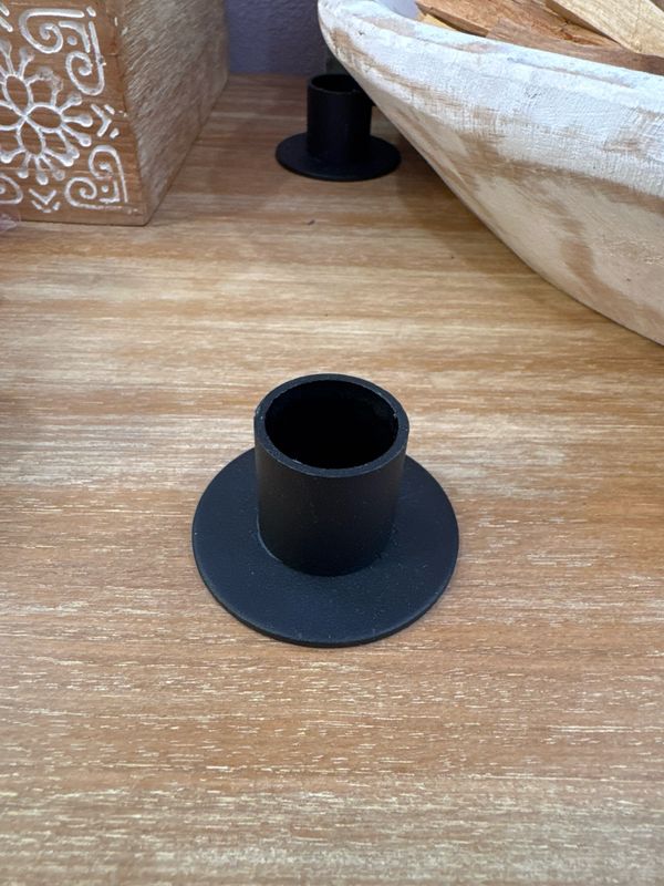 Black Taper Candle Holder.