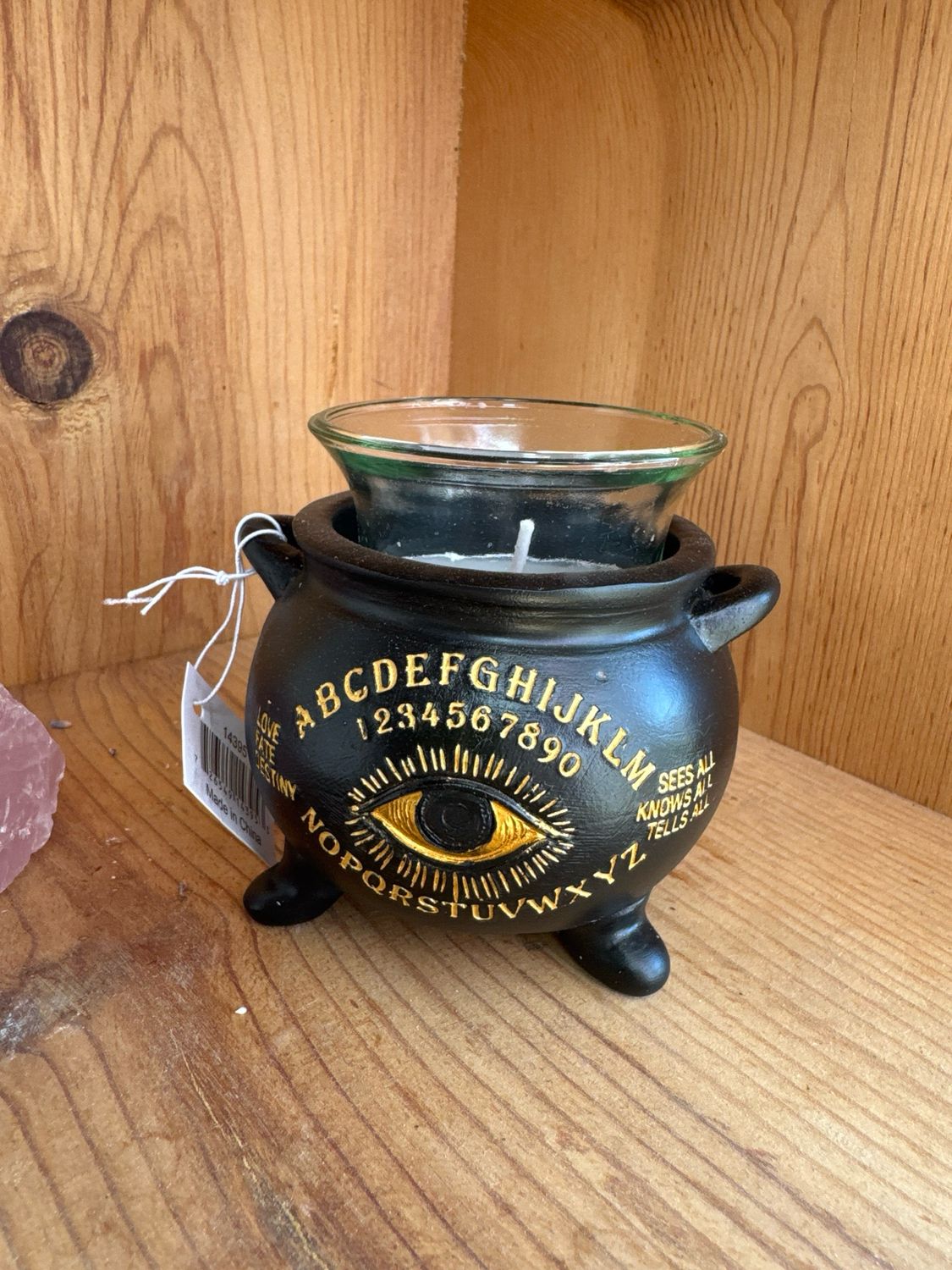 Spirit Board Cauldron Votive Holder