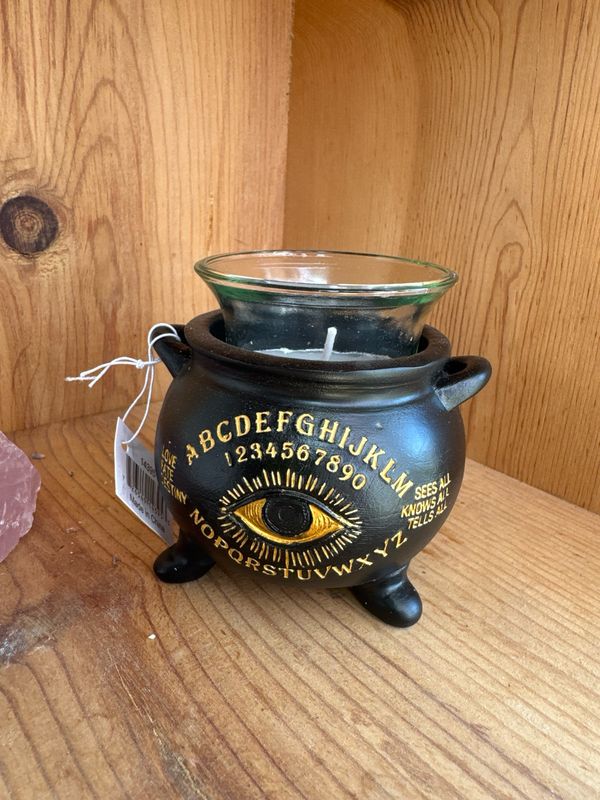 Spirit Board Cauldron Votive Holder