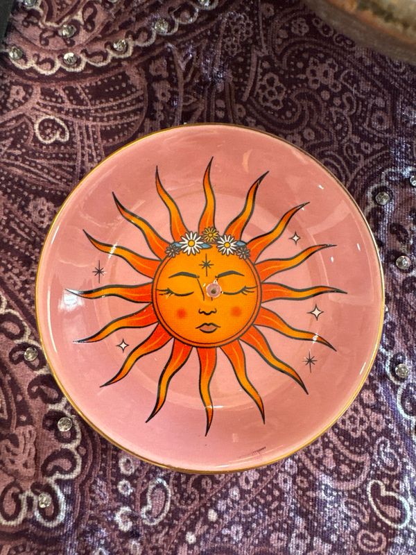 Sun Incense Holder Plate
