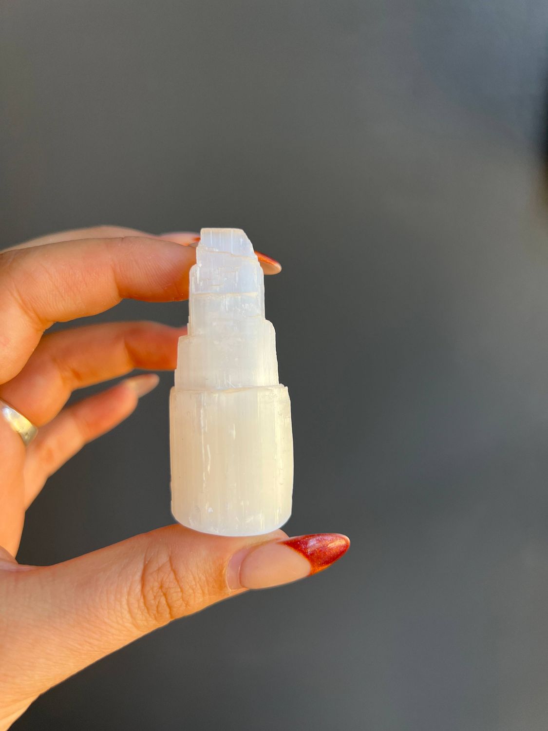 Selenite Crystal Tower: 2 inches