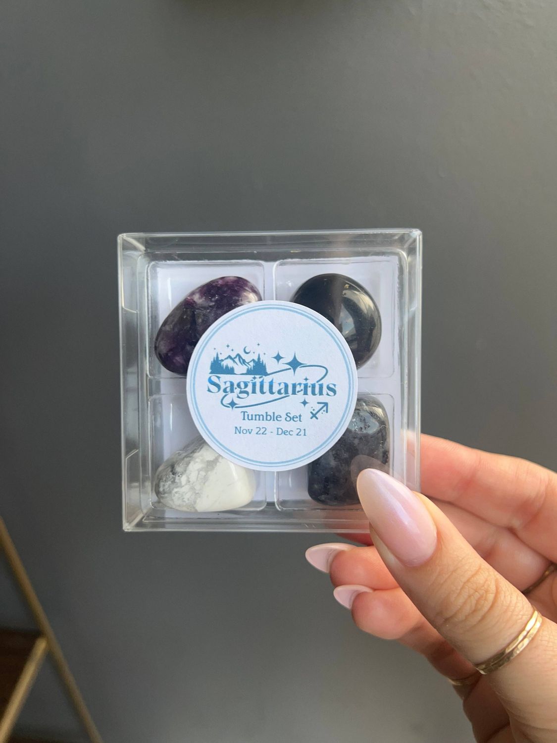 Sagittarius Zodiac Tumbled Crystal Set - Adventure &amp; Growth