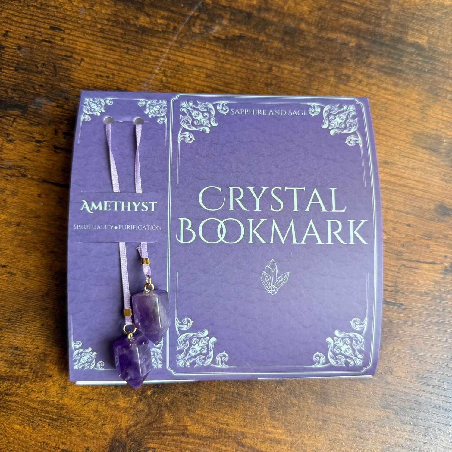 Crystal Bookmark – Amethyst