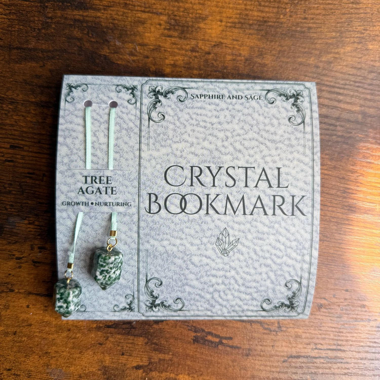 Crystal Bookmark – Tree Agate