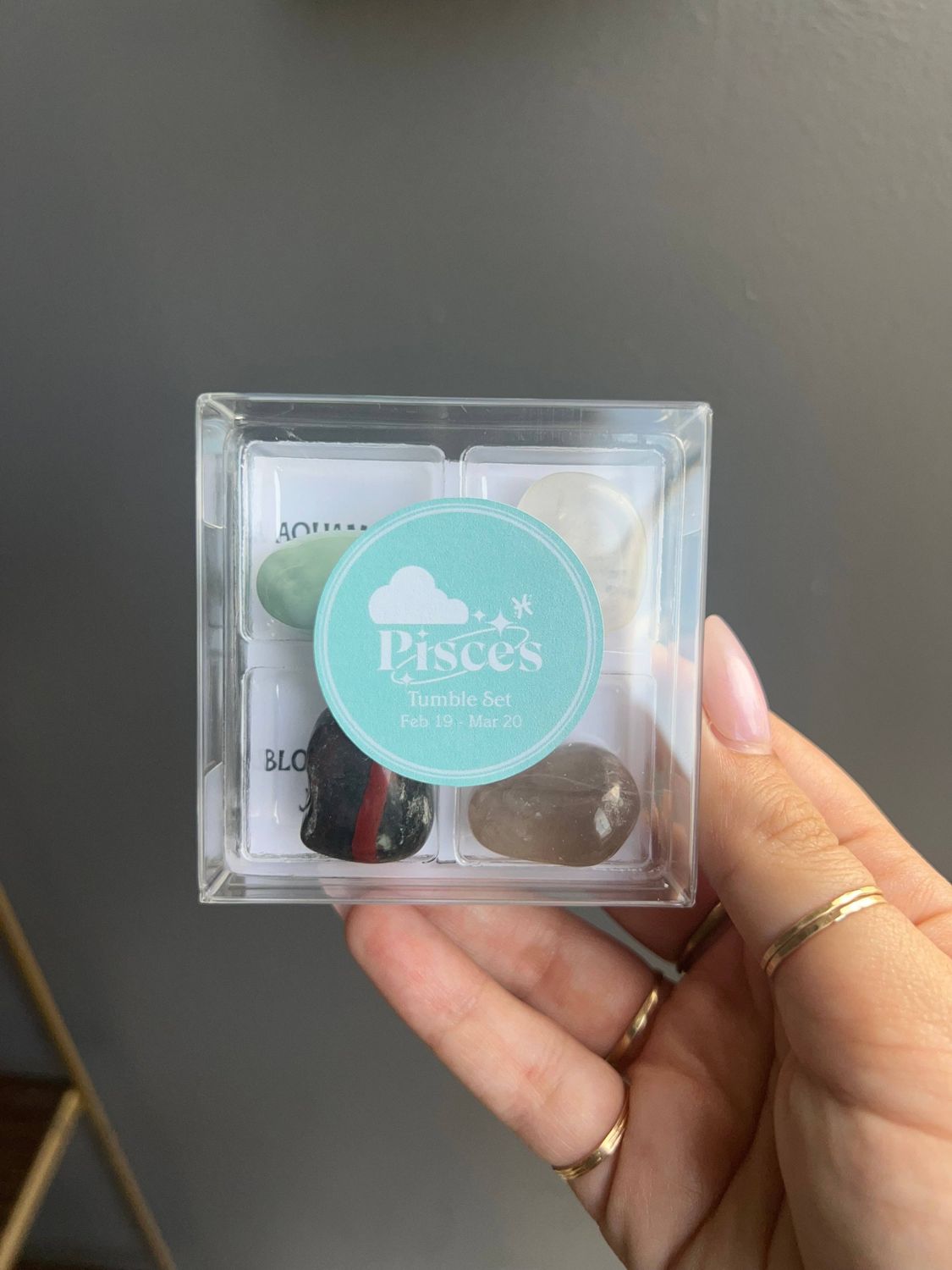 Pisces Zodiac Tumbled Crystal Set - Intuition &amp; Healing