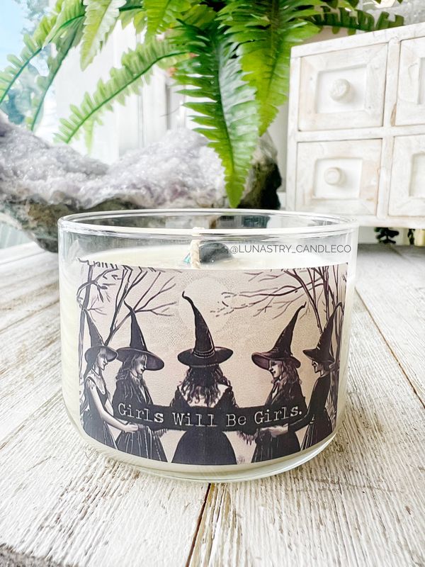 Girls Will Be Girls Witches 5oz Soy Candle: Luna Bella