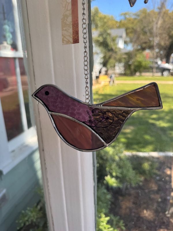 Arlette - Purple Bird Suncatcher