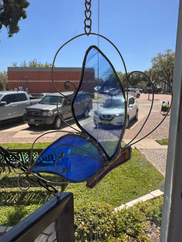 Arlette - Blue Butterfly Suncatcher