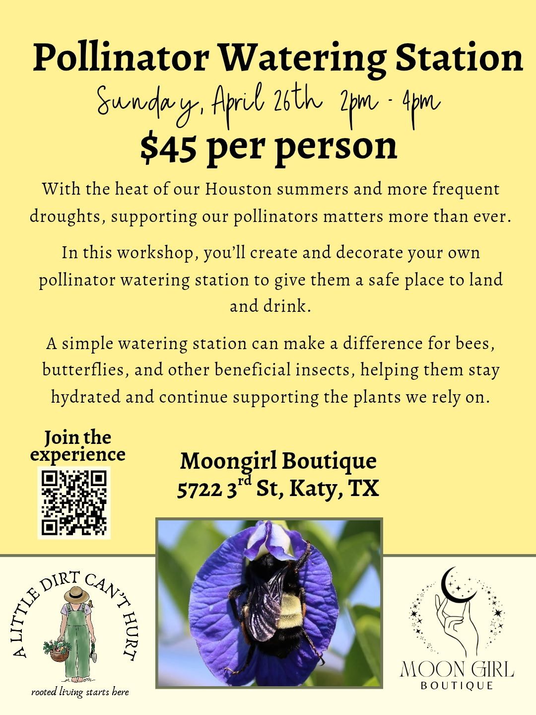 Pollinator Watering Station Workshop