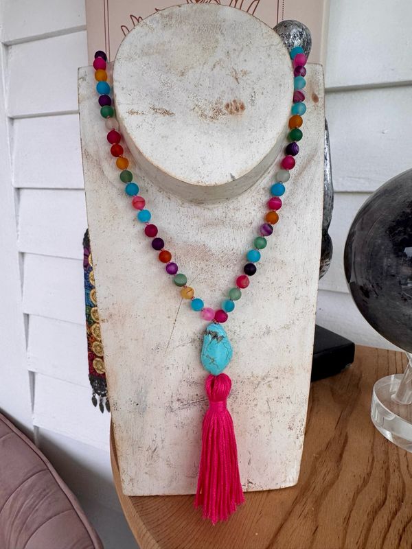 Rainbow Agate mala
