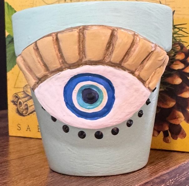 Acadiana Custom Creations Evil Eye Pot 1