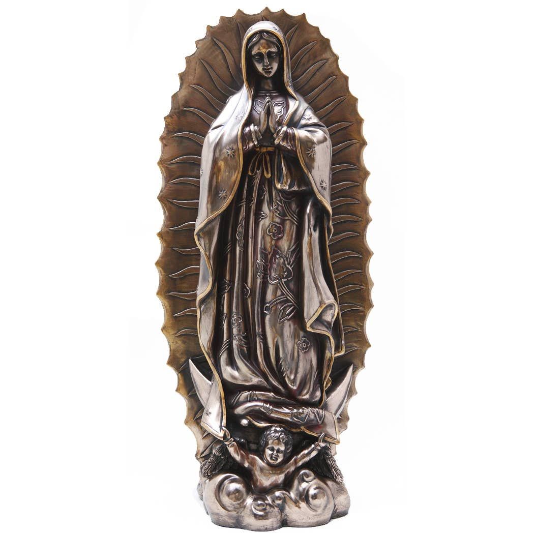 Large Our Lady of Guadalupe Bronze Statue
