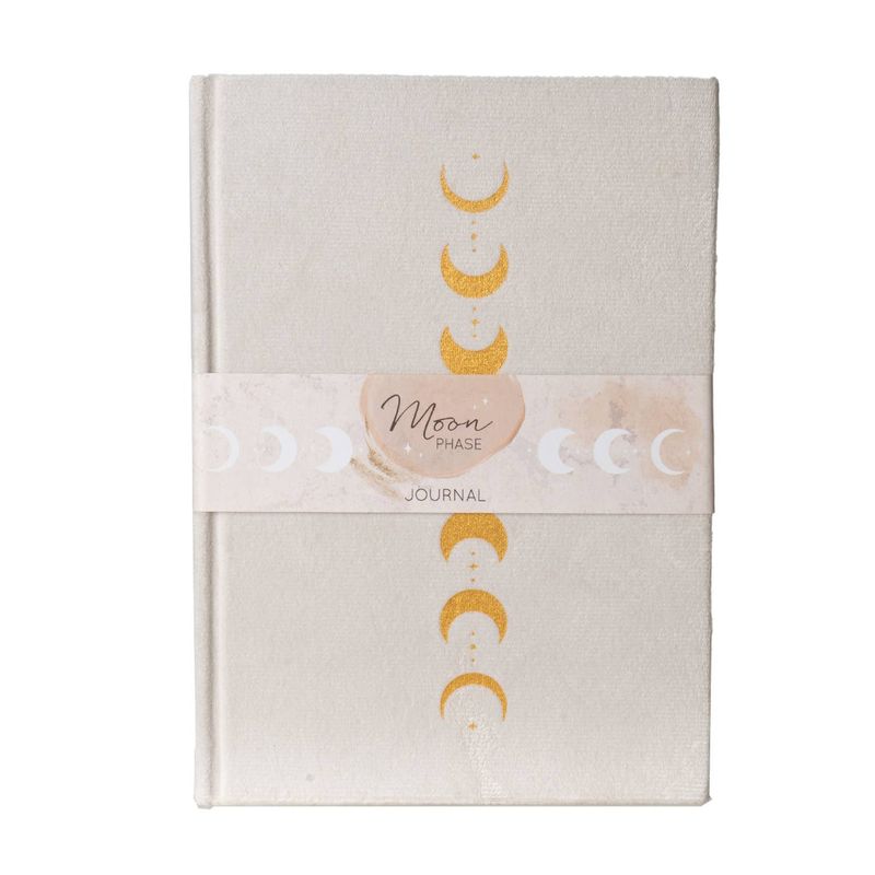 Moon Phases Velvet A5 Journal
