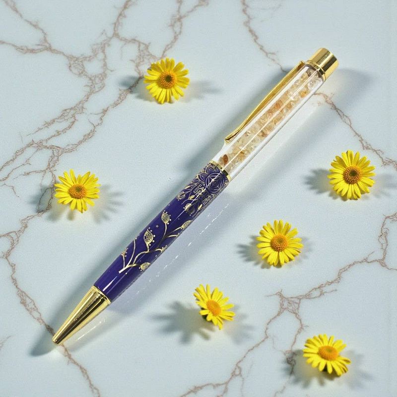 Lotus Flower Pen - Gold