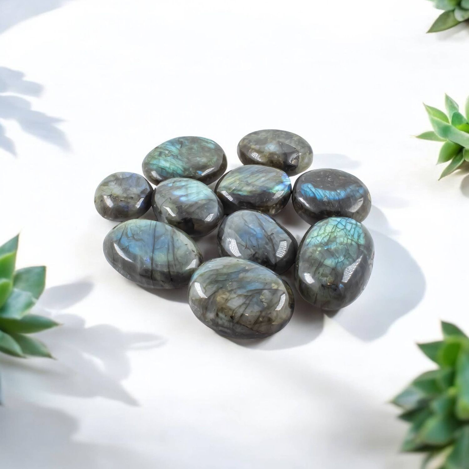 Labradorite Palm Stone SMALL