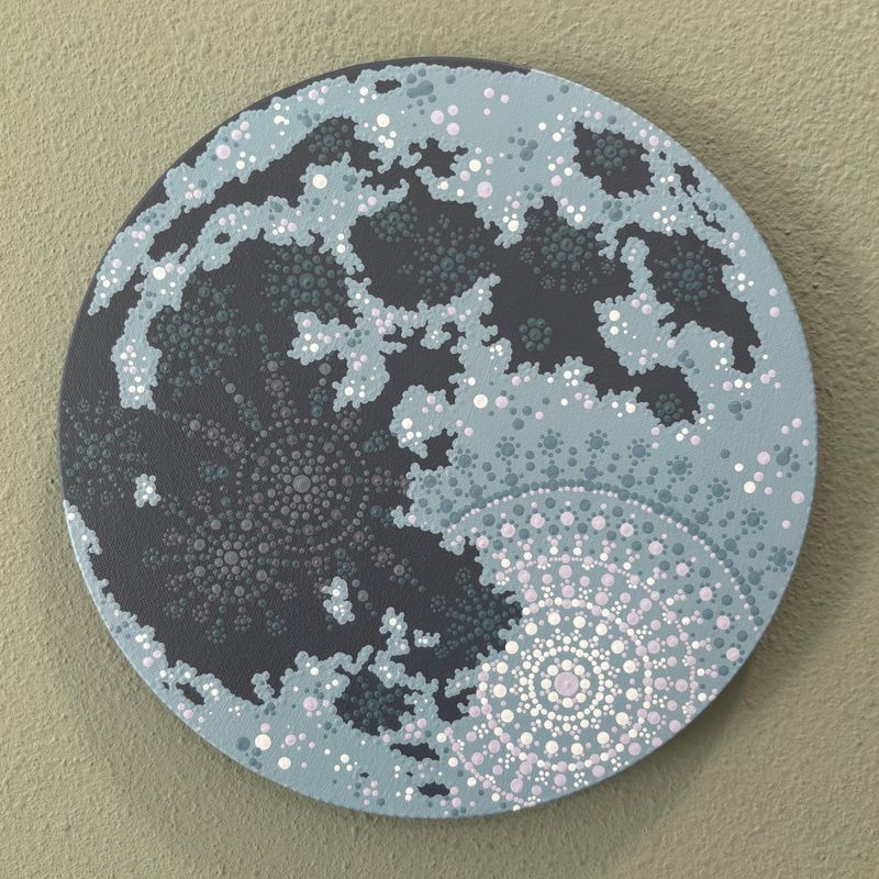 Moon Painting - Medium/9in by Sarah Schroeder