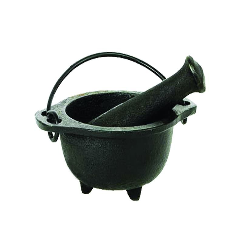 Cast Iron Mortar and Pestle (4.5 in.)