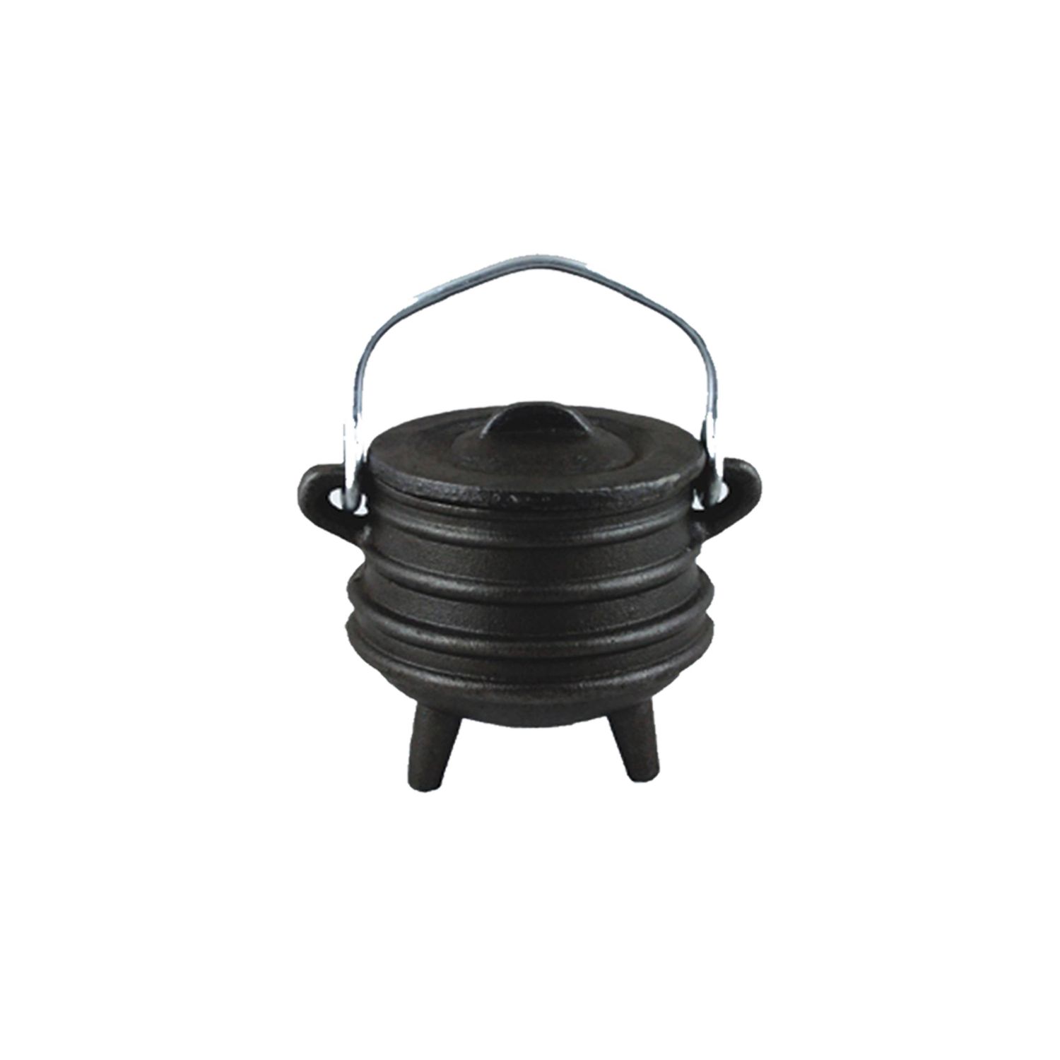 Cast Iron Cauldron w/ Hanger - Ridged (4.5 in.)